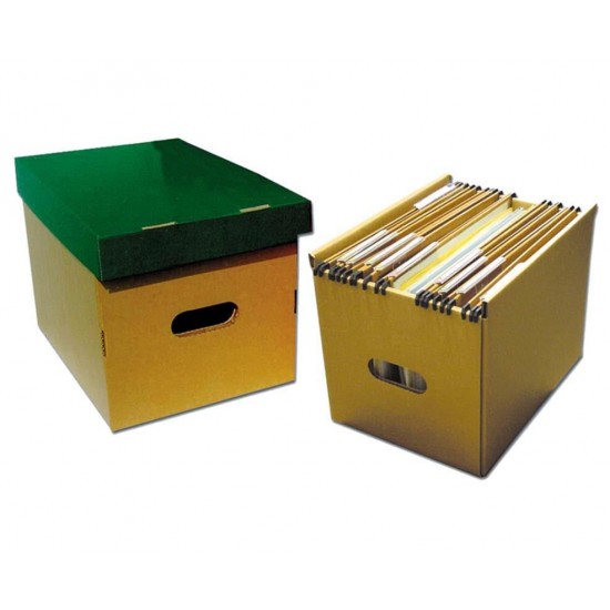 Νext κουτί κρεμαστ. φακέλ. καφέ-πράσινο Υ25x25x34εκ.
